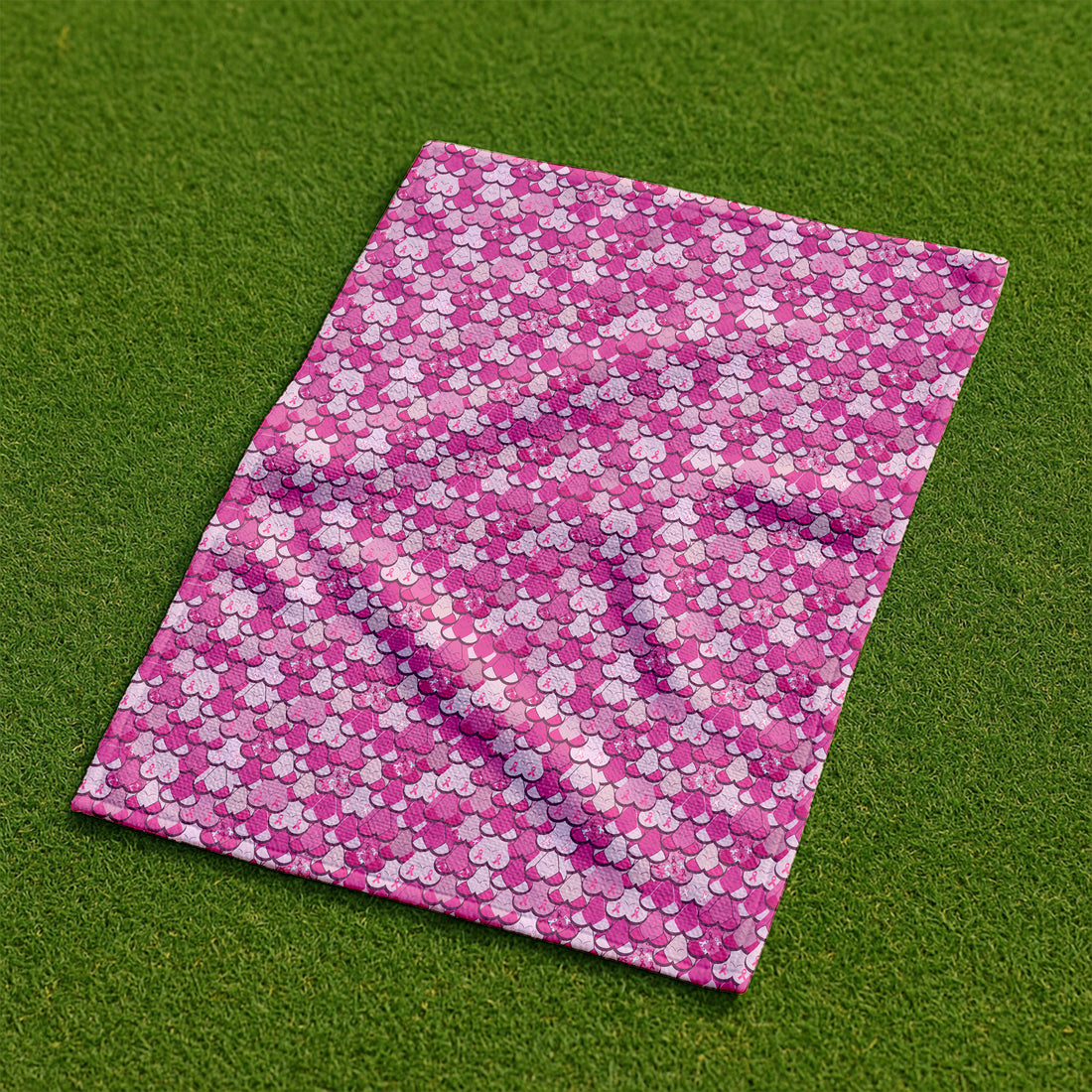 Pink Breast Cancer Golf Towel, Unique Gift For Golfer, Christmas Golf Gift, Golf Accessories