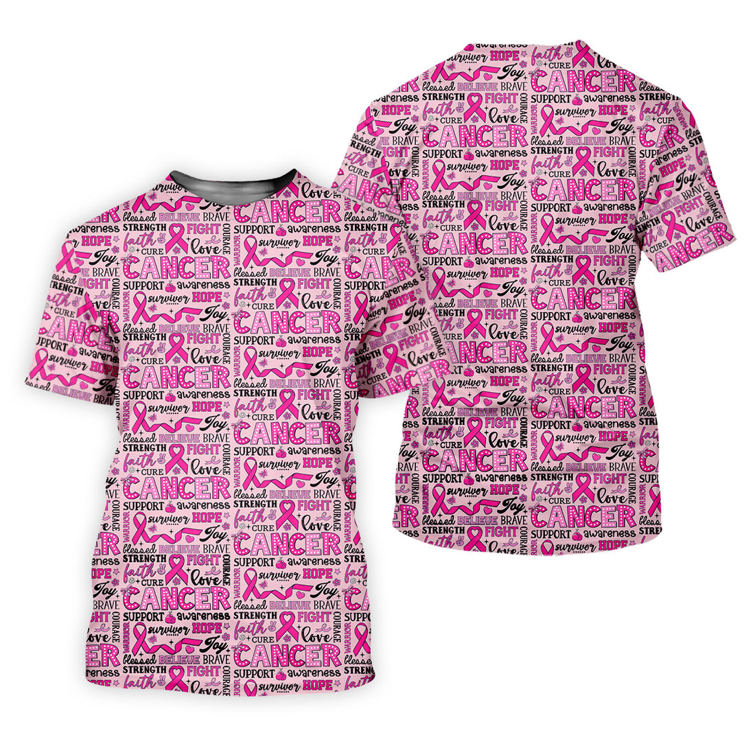 Pink Ribbon Breast Cancer Awareness Shirt, Hawaiian Golf Shirts, Golf Shirts For Men, Golfing Apparel