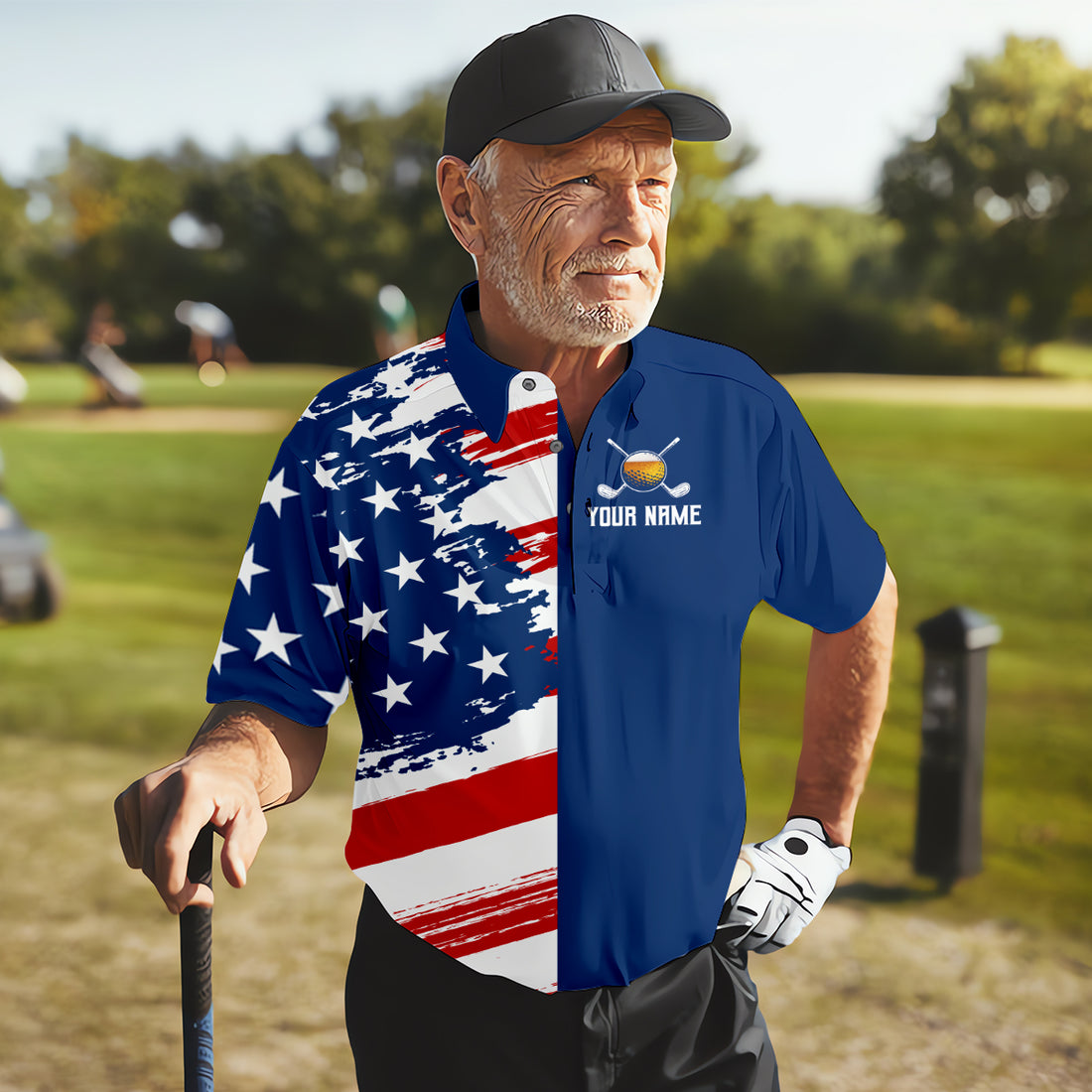 My Drinking Team Has A Golfing Problem Custom Men's Golf Polo Shirt, Funny Beer Golf Shirt, Dad Golf Gift