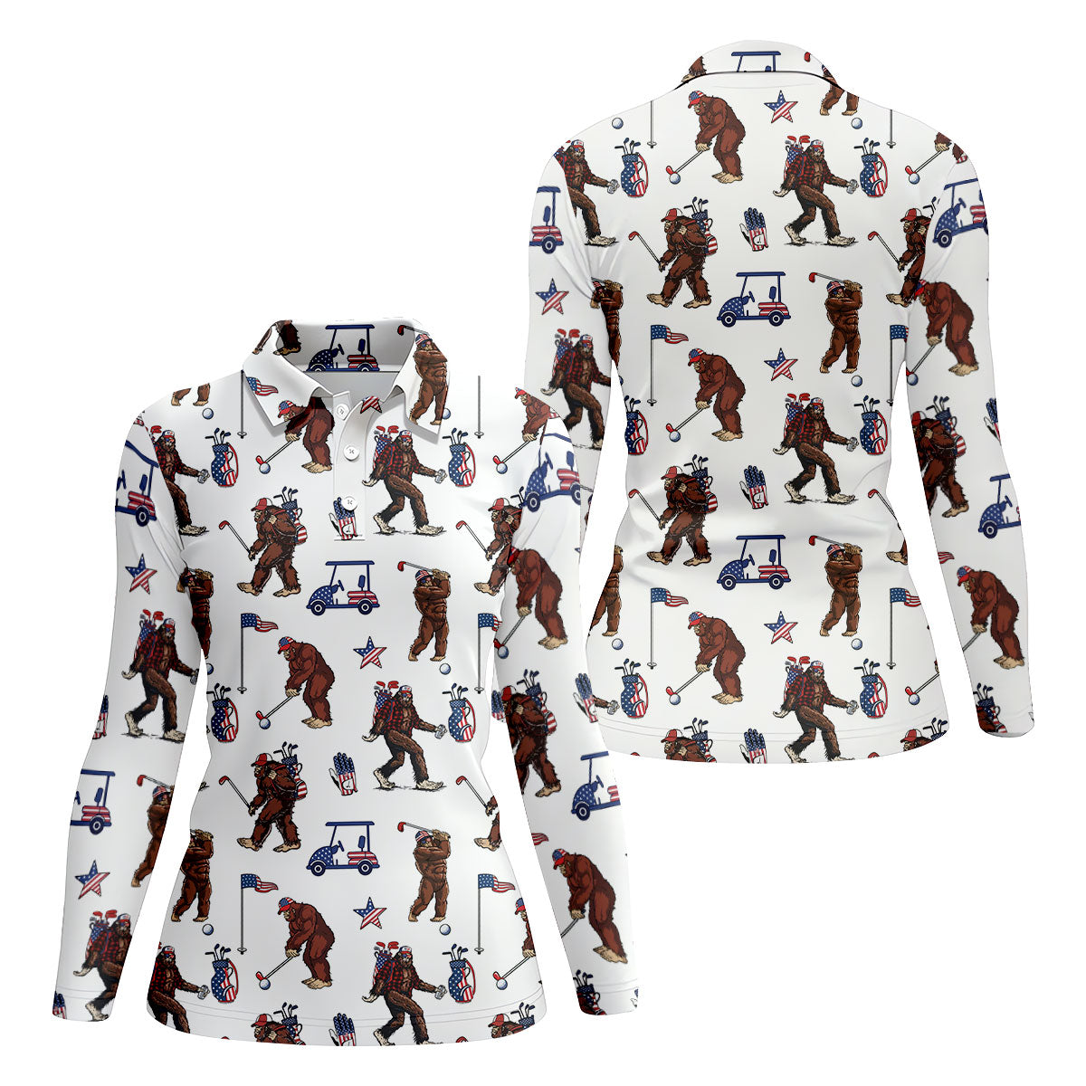 STYLE:Long Sleeve Polo Shirt