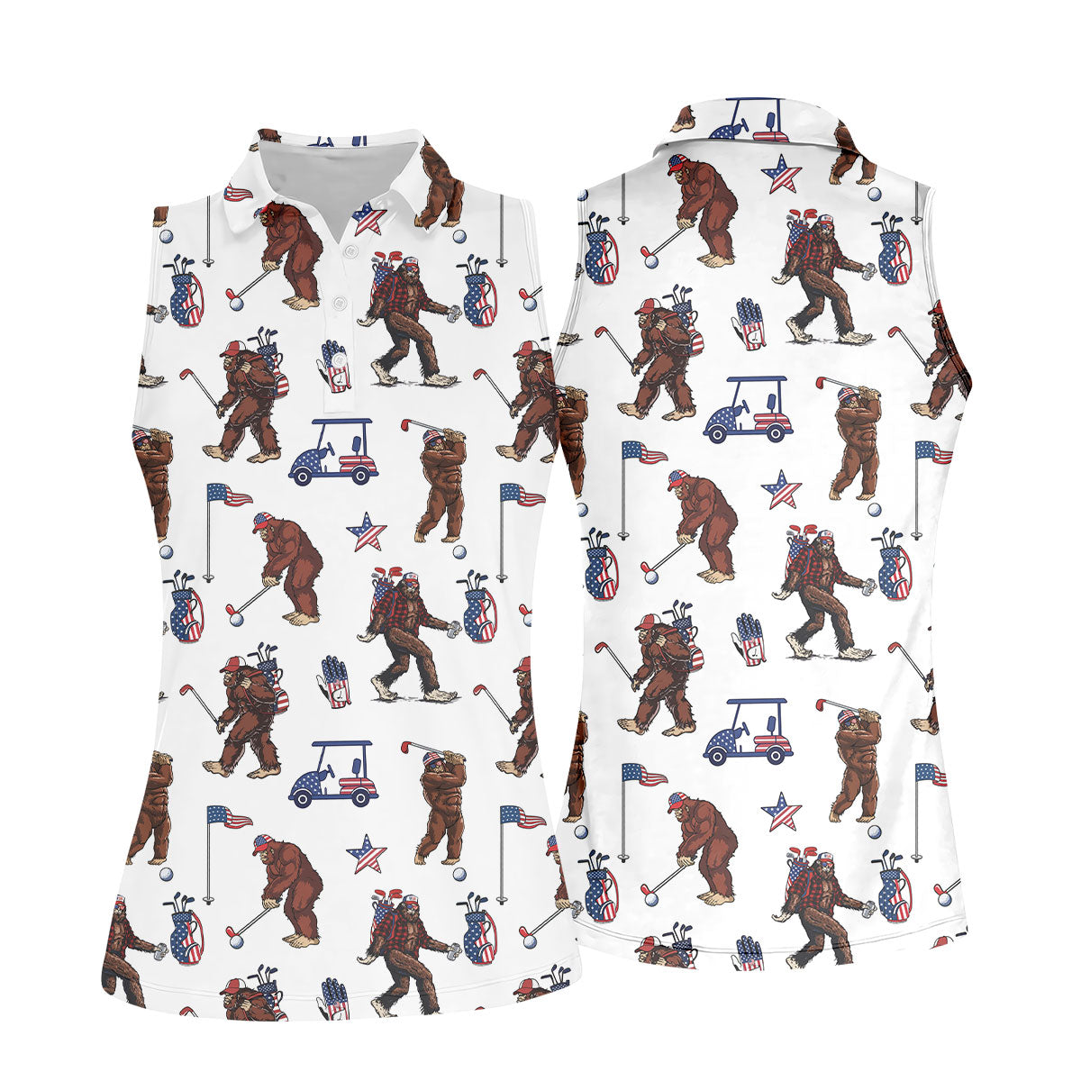 STYLE:Sleeveless Polo Shirt