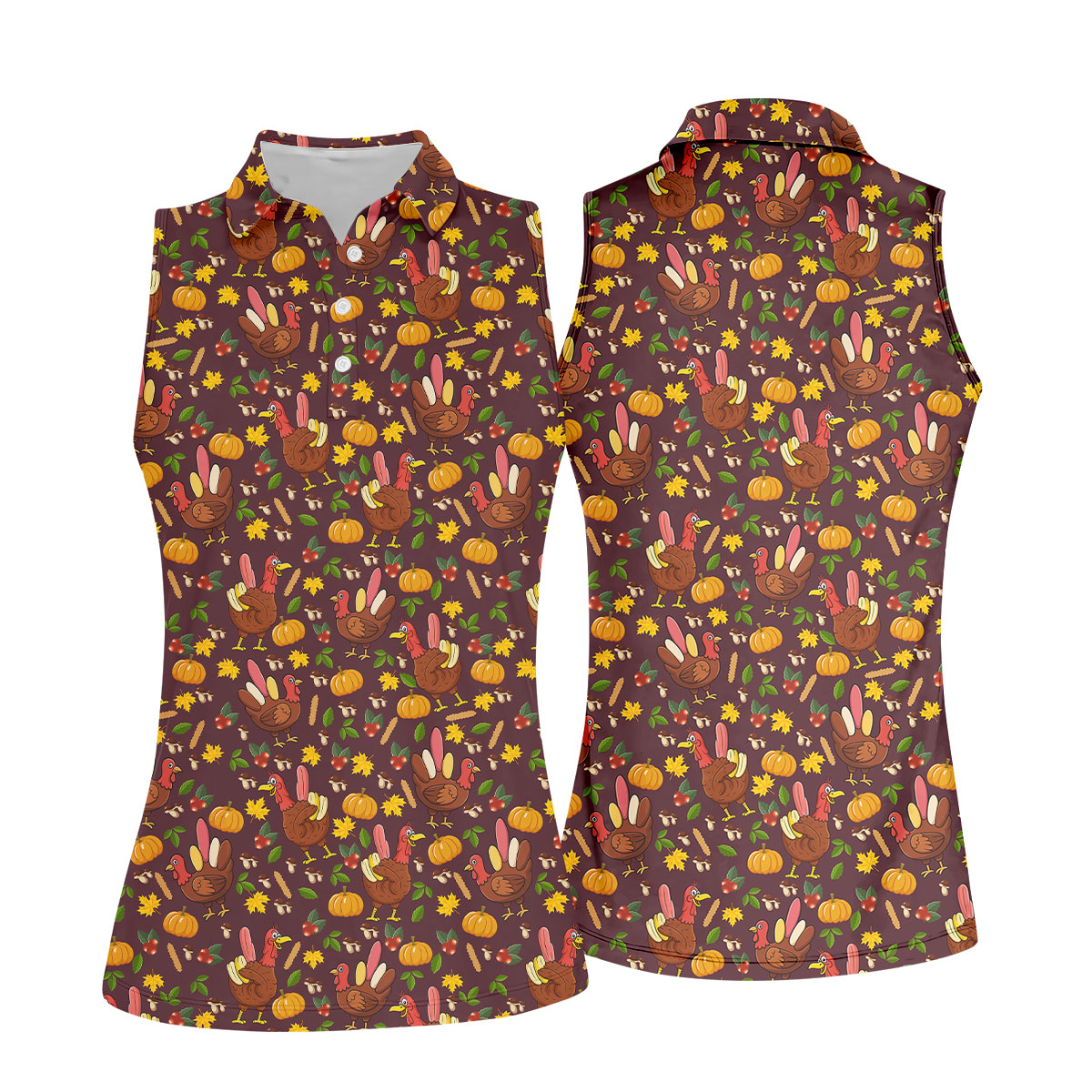STYLE:Sleeveless Polo Shirt