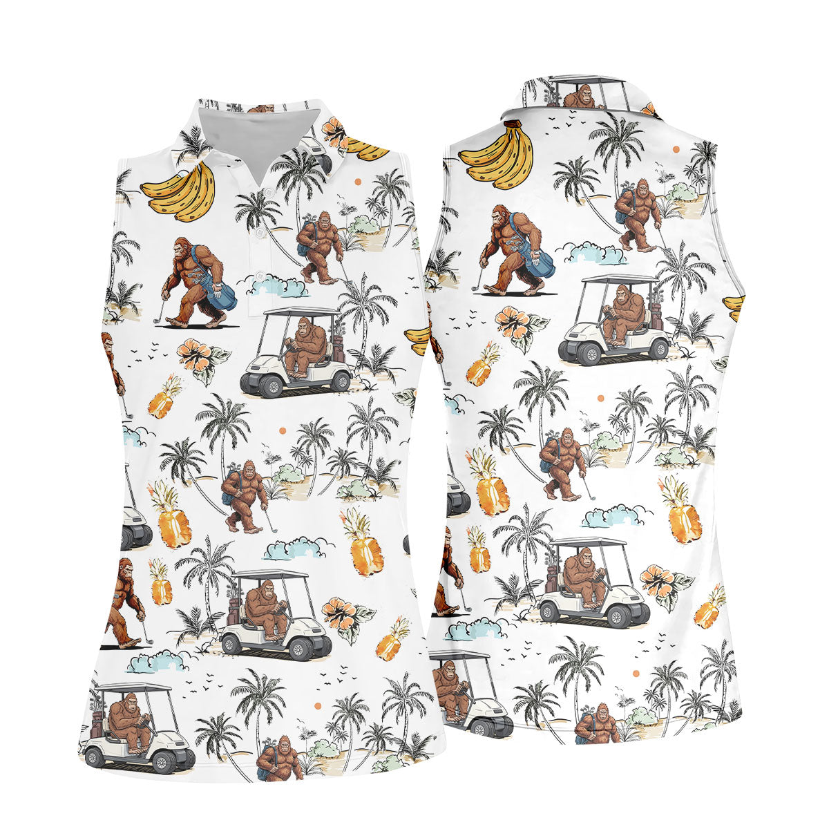 STYLE:Sleeveless Polo Shirt