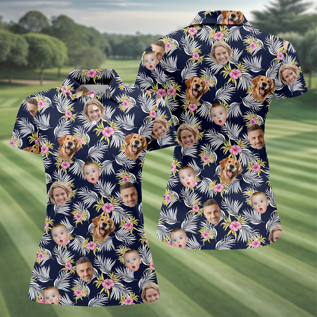 Hawaiian Golf Shirts, Floral Shirt Women, Hawaiian Shirts With Faces, Womens Sleeveless Polo