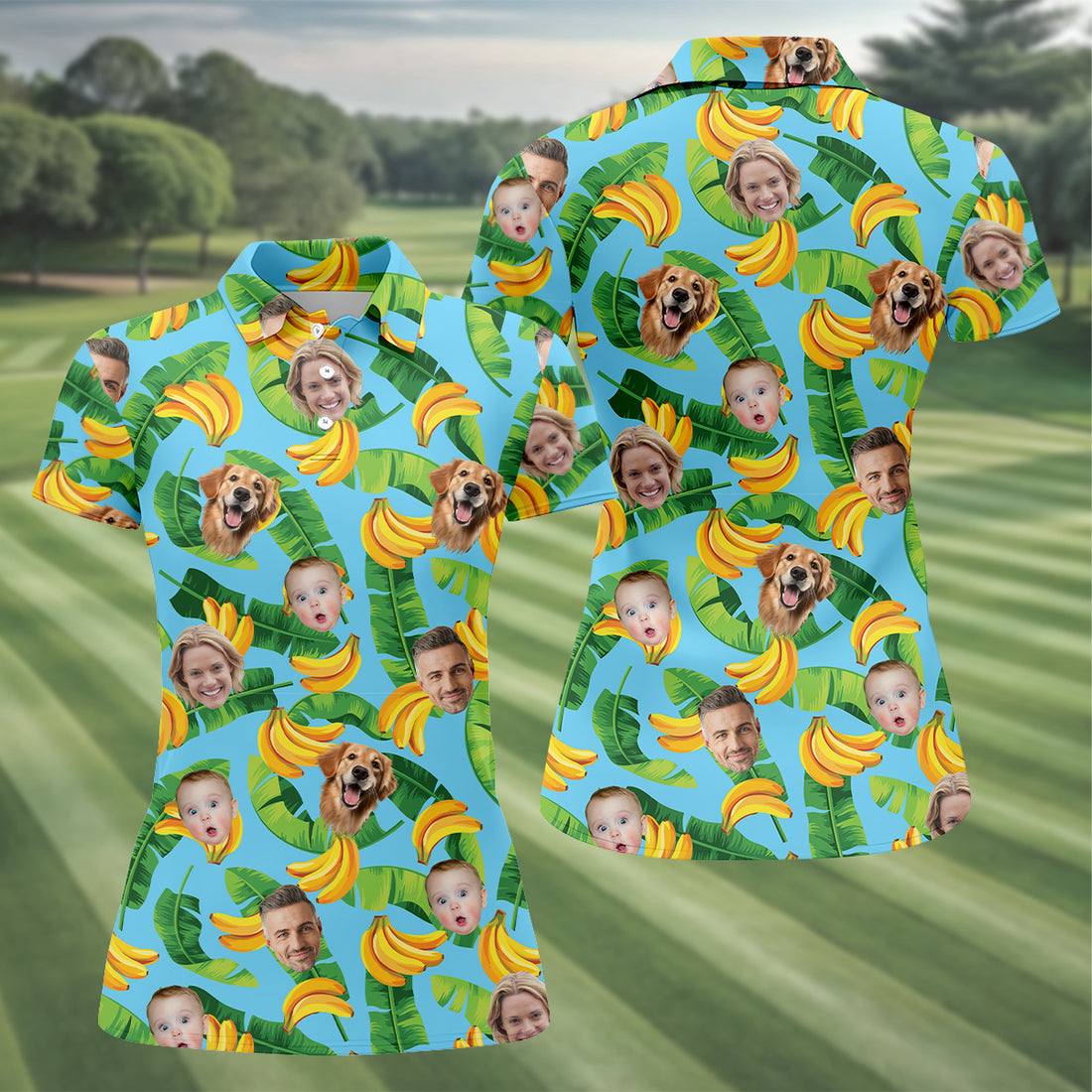 Seamless Pattern, Banana Shirt, Hawaiian Shirts With Faces, Womens Sleeveless Polo, Ladies Golf Shirts