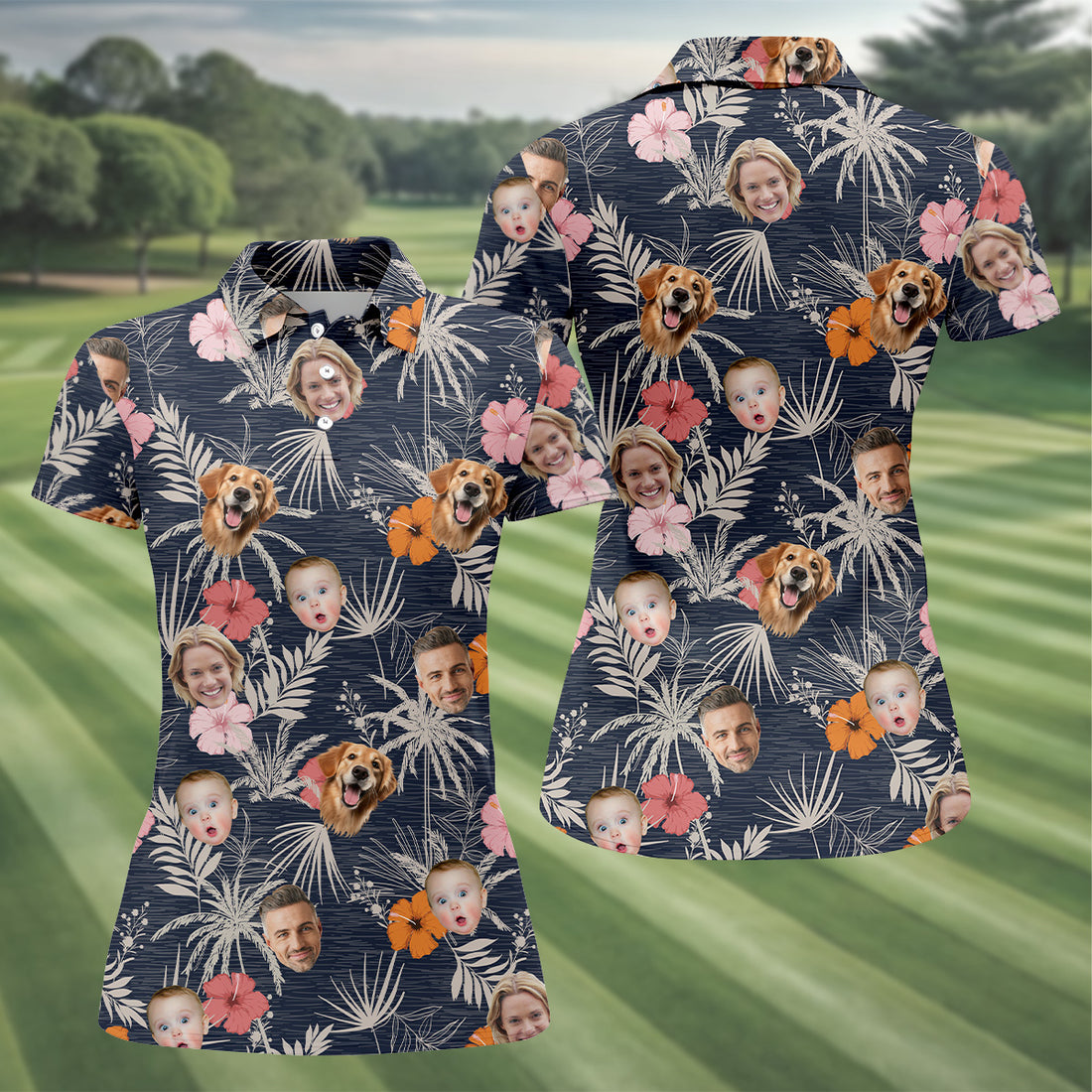 Floral Shirt Women, Hawaiian Shirts With Faces, Womens Hawaiian Golf Shirts, Ladies Golf Shirts