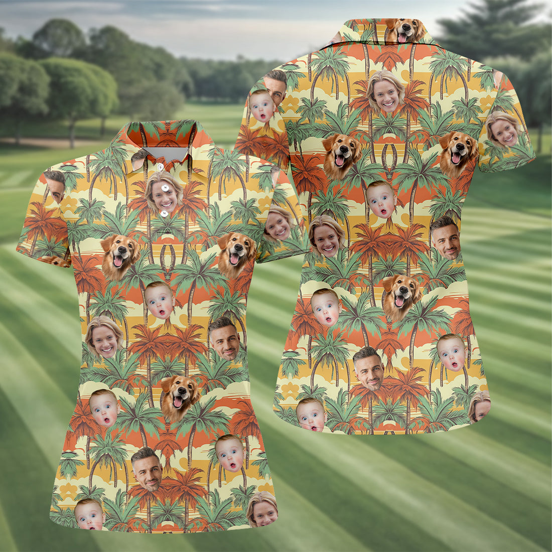 Sunset Shirt, Vintage Hawaiian Shirts, Matching Hawaiian Outfits, Custom Pet Shirt, Ladies Golf Shirts