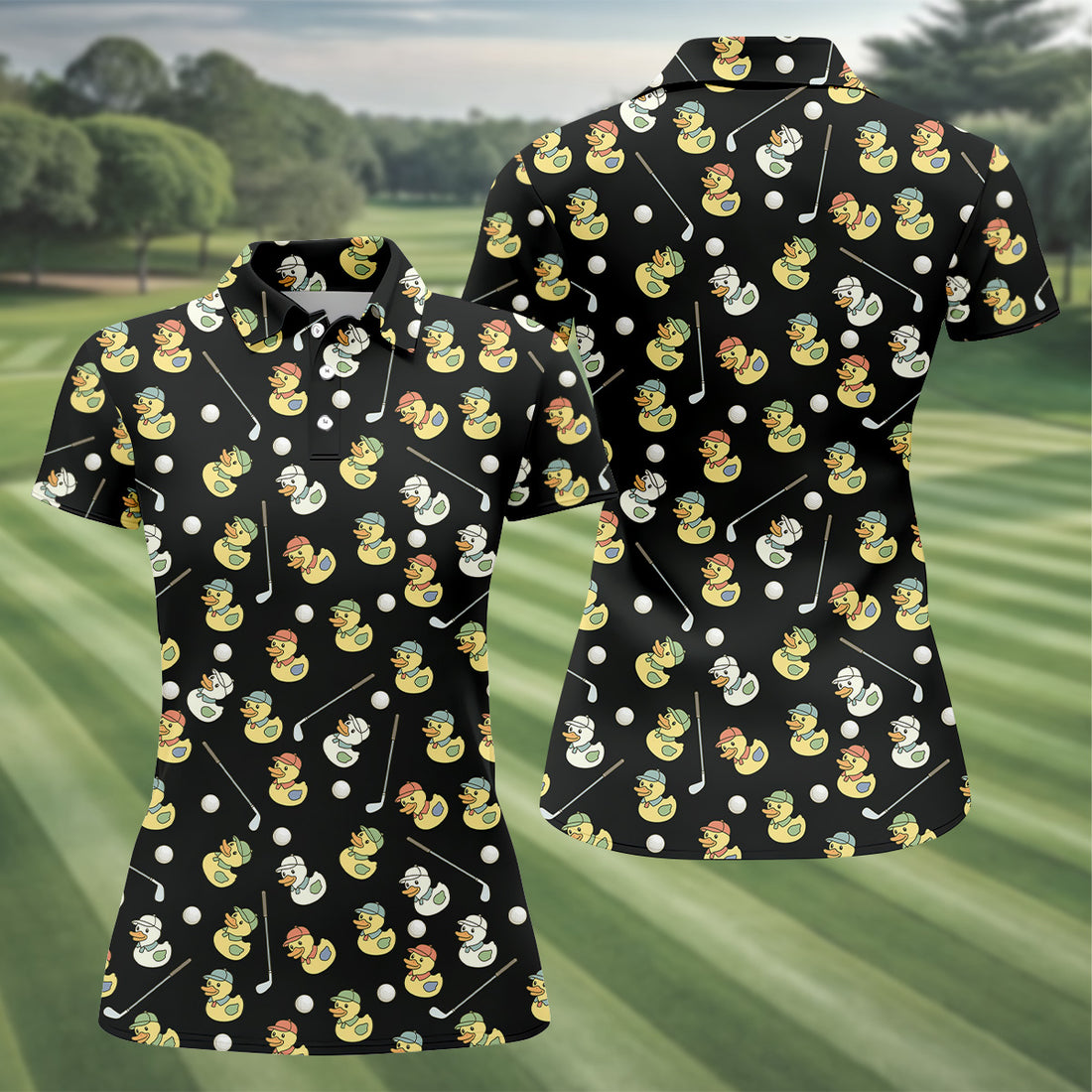 Rubber Duck Golf Polo Shirt, Ladies Sleeveless Polo, Ladies Golf Shirts, Golfing Apparel