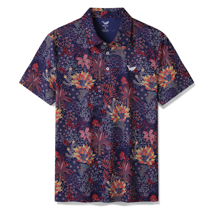 Quirky Plants Men's Golf Polo Shirt, Funny Golf Shirt, Gift For Golfers
