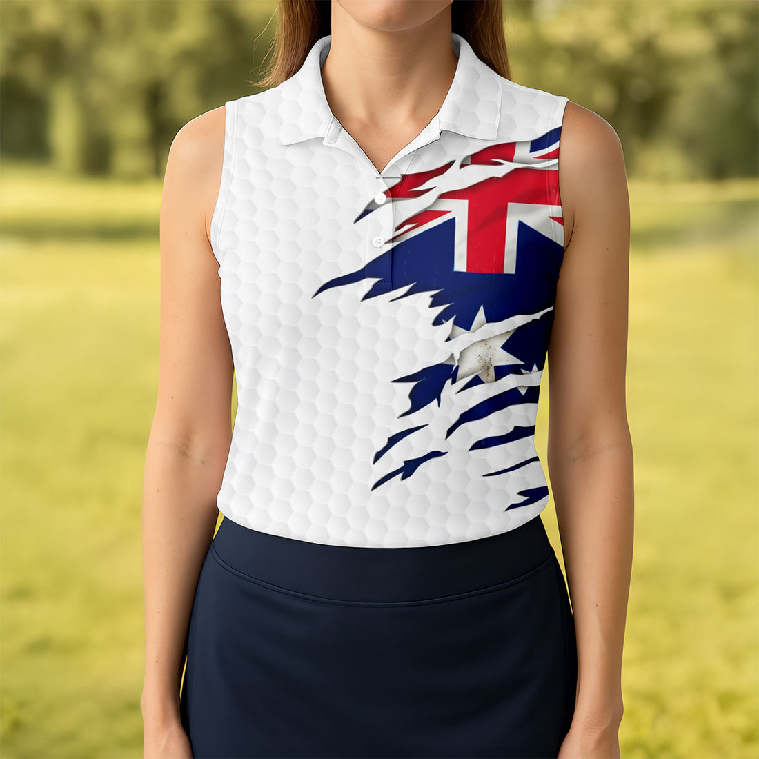It Takes A Lot Of Ball To Golf The Way I Do Australia Flag Print Ladies Golf Tops, Golf Shirt For Women
