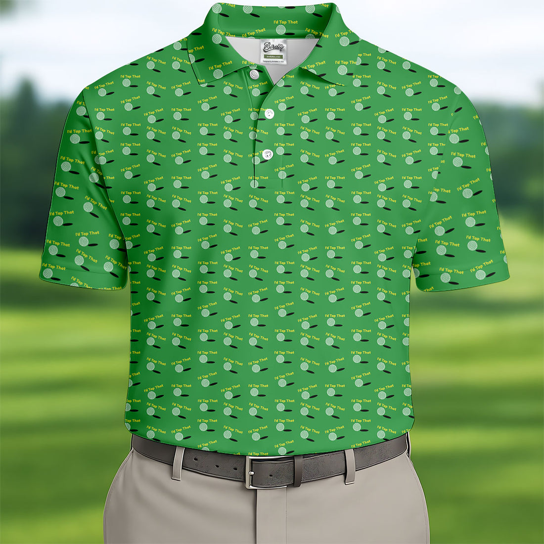 Funny Id Tap That Golf Ball Pattern Golf Shirt, Mens Golf Shirts, Golf Polo Shirts For Men
