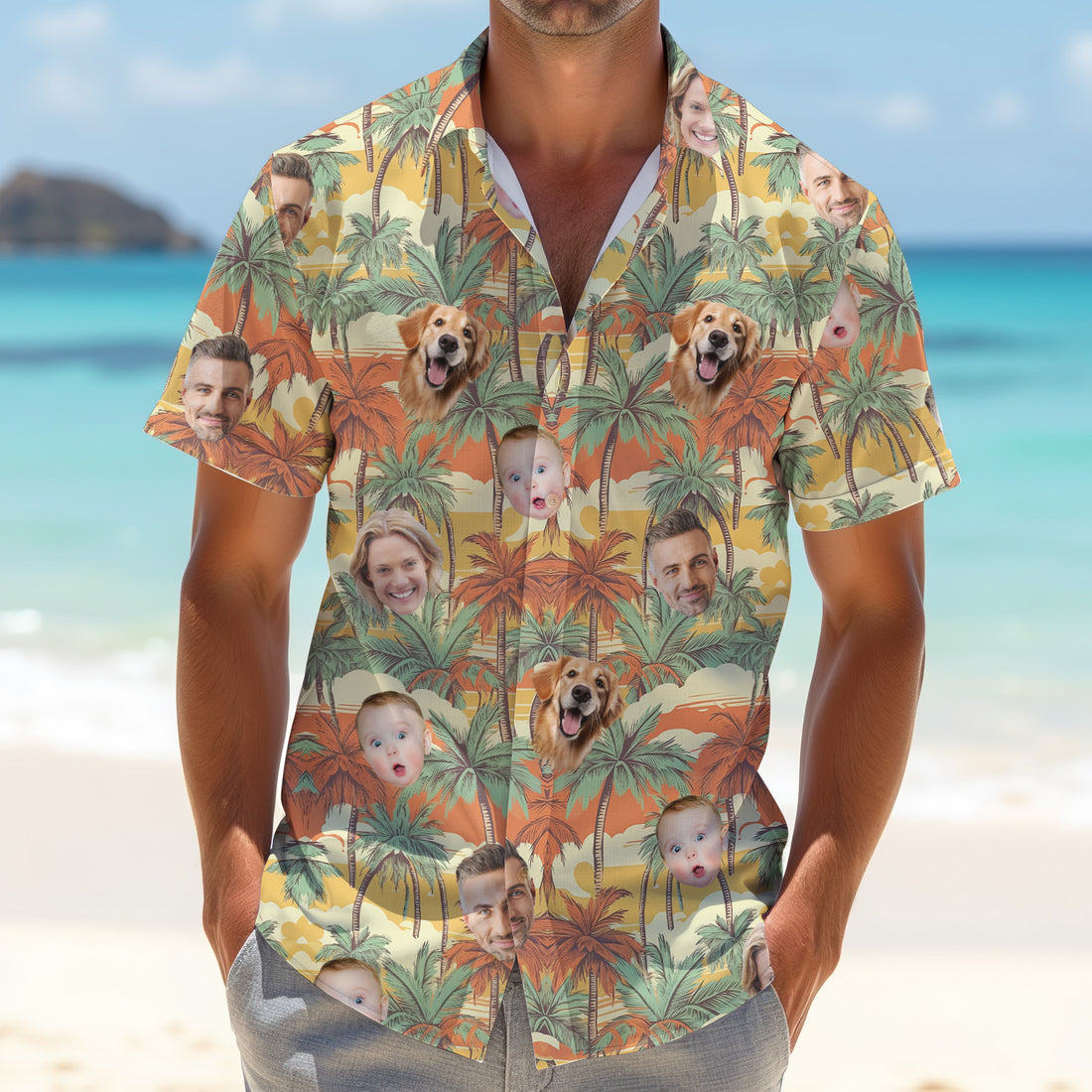 Sunset Shirt, Vintage Hawaiian Shirts, Matching Hawaiian Outfits, Custom Pet Shirt, Golf Shirts For Men
