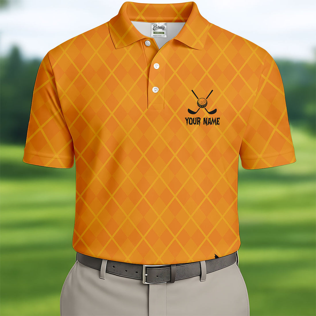 Custom Ghoul Gang Horror Character Halloween Polo Shirt, Men's Golf Shirt, Mens Golf Polo