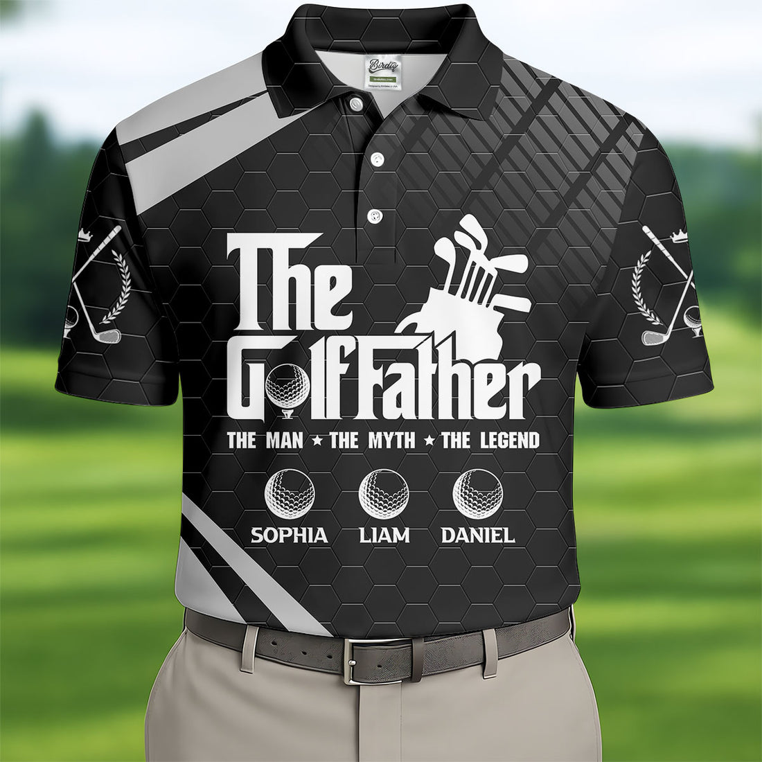 The Golf Father The Man The Myth The Legend Golf Tops For Men, Father's Day Golf Gift