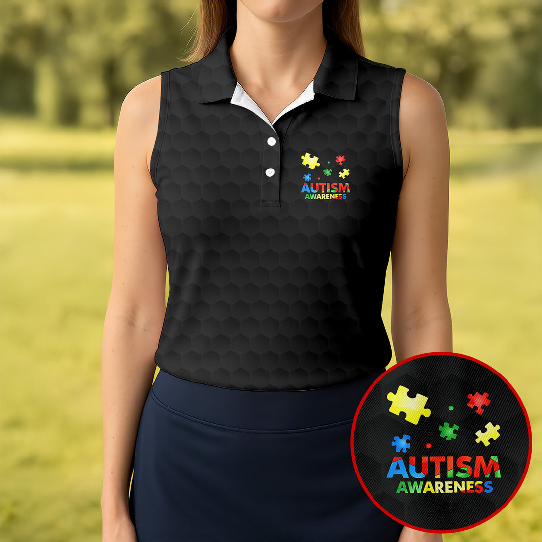 Autism Awareness Always Unique Totally Intelligent Sometimes Mysterious Golf Shirt For Women, Ladies Golf Shirts