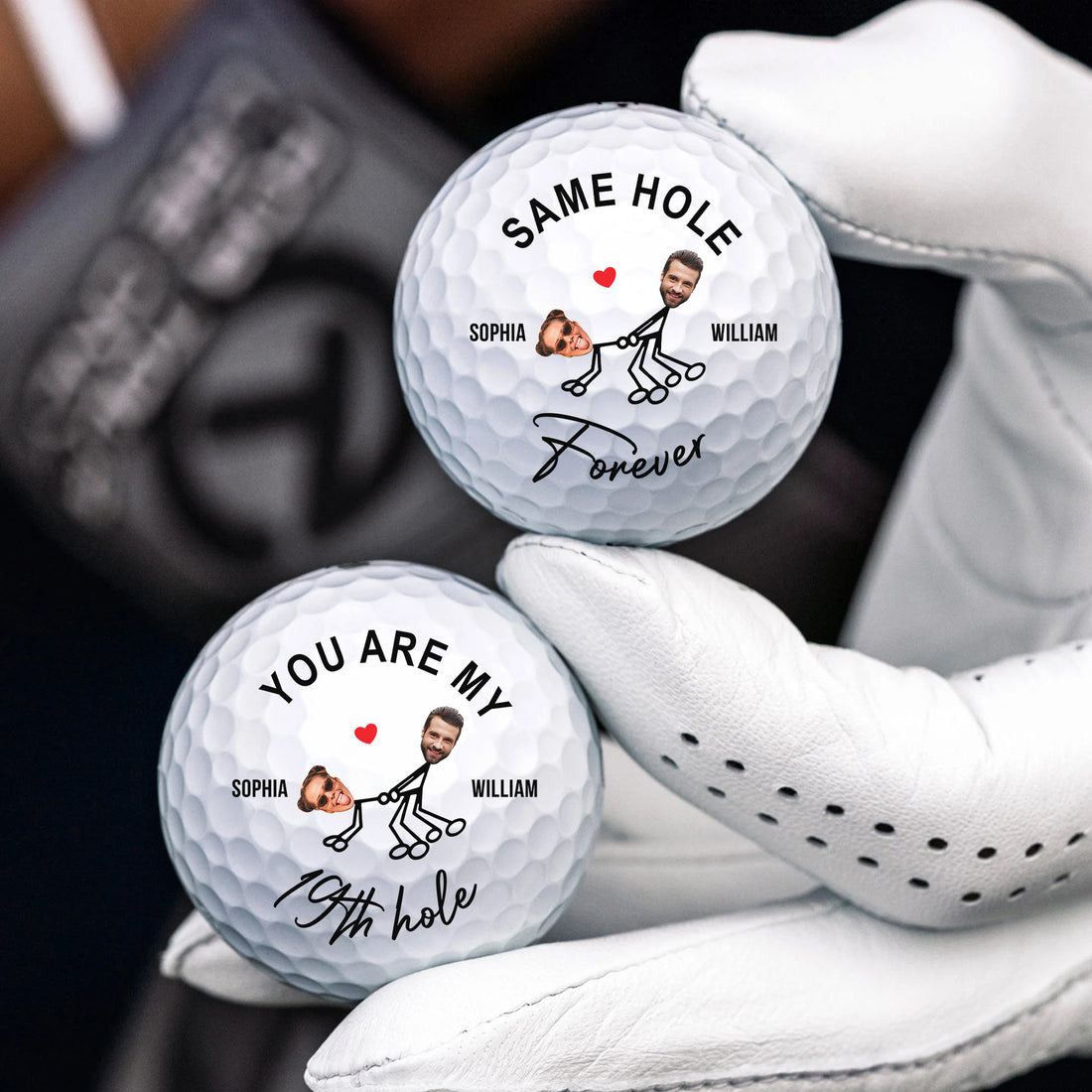Custom Photo You Are My Hole In One Golf Ball, Personalized Golf Ball, Couple Gifts, Gift For Golfer