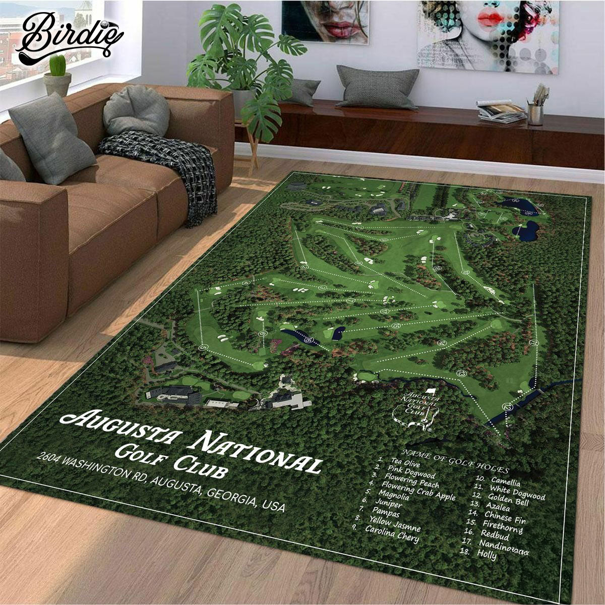 Augusta Golf Course Golf Rug, Gift For Golfers, Golf Decor – BirdieTee