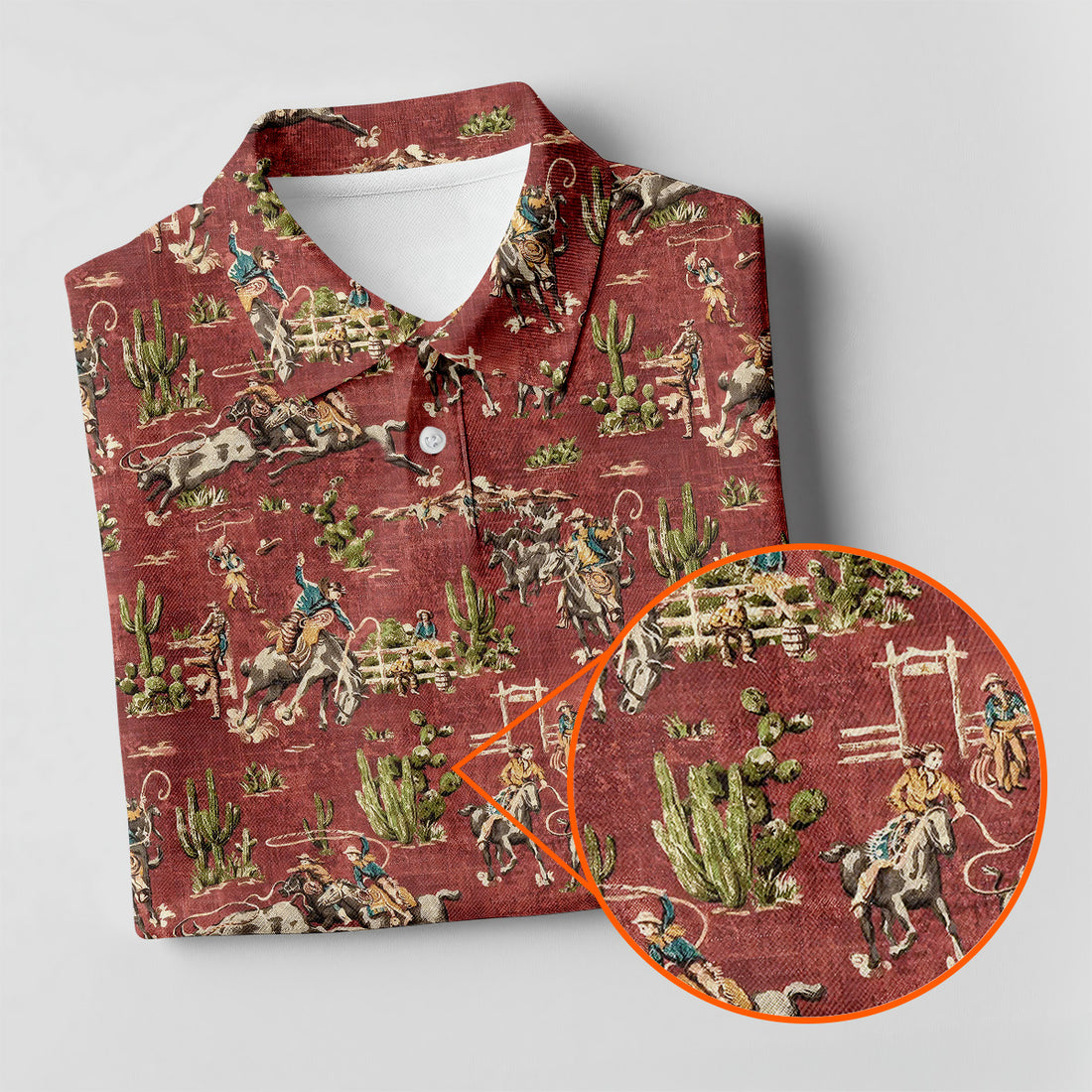Cowboy Ride Horse Hawaiian Golf Polo, Golf Tops For Men, Golf Polo Shirt, Golfing Apparel