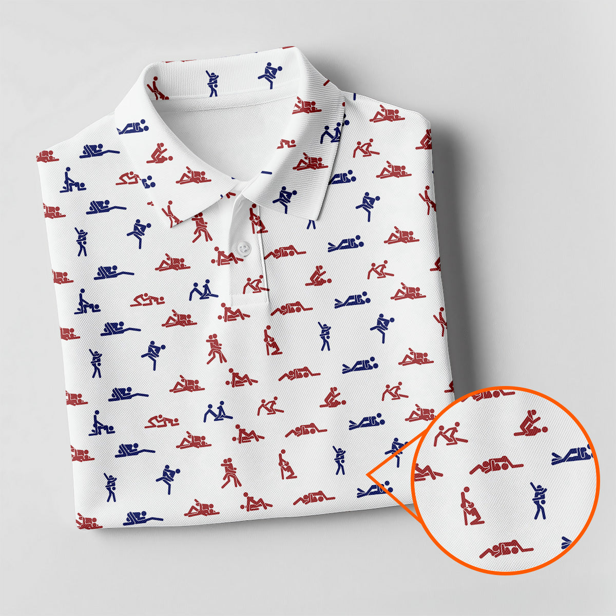 sex position dress shirt Greater Half Men's Funny Golf Polo Shirt Moisture Wicking, 4-Way Stretch, UPF 45+ Sun Protection, Wrinkle Resistant, Tag-Free Cool Core Performance Golf Apparel