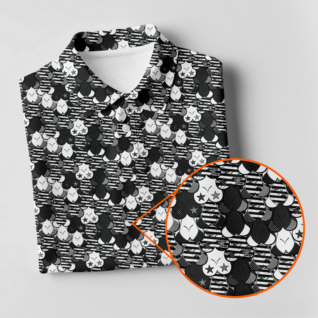 Black Funny Men's Golf Polo Shirt, Fun Golf Shirt For Men, Hilarious Golf Shirts, Mens Golf Gift