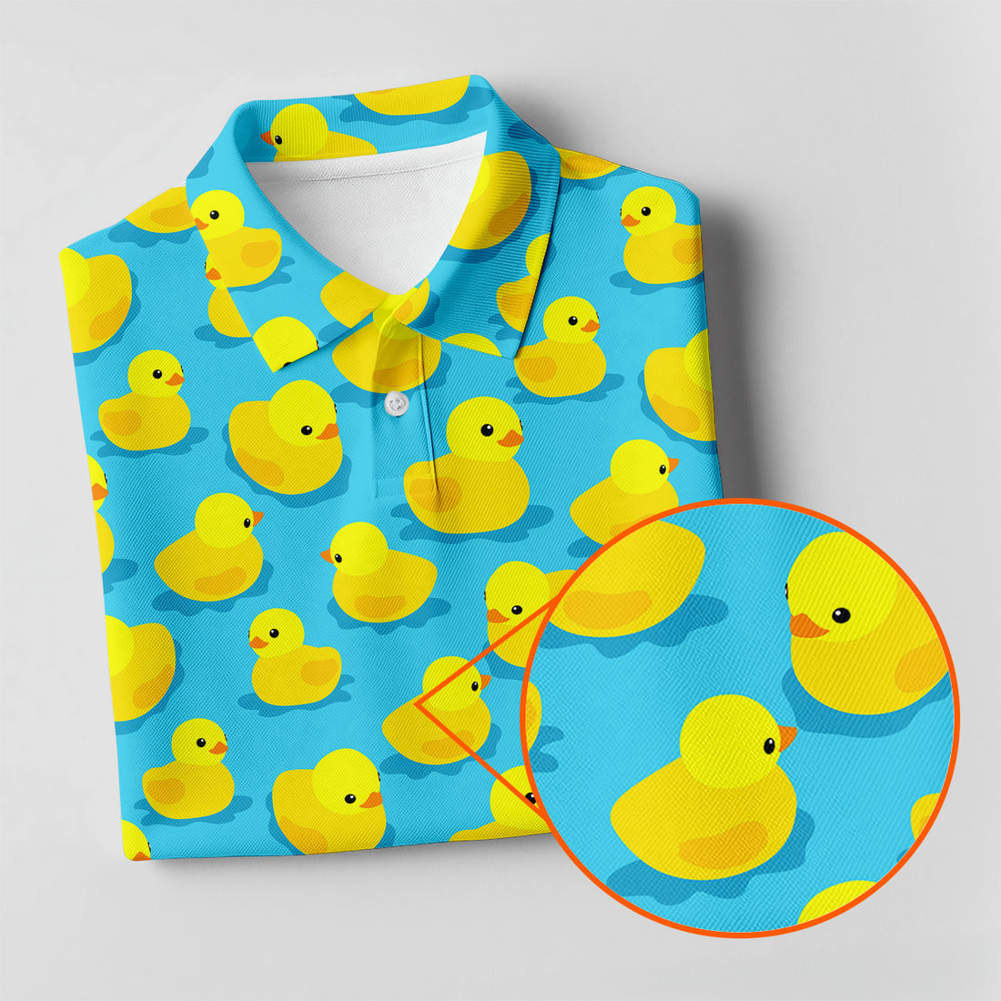 Funny Yellow Ducks Golf Polo Shirt, Fun Womens Golf Shirts, Ladies Golf Shirt, Golf Gift For Her