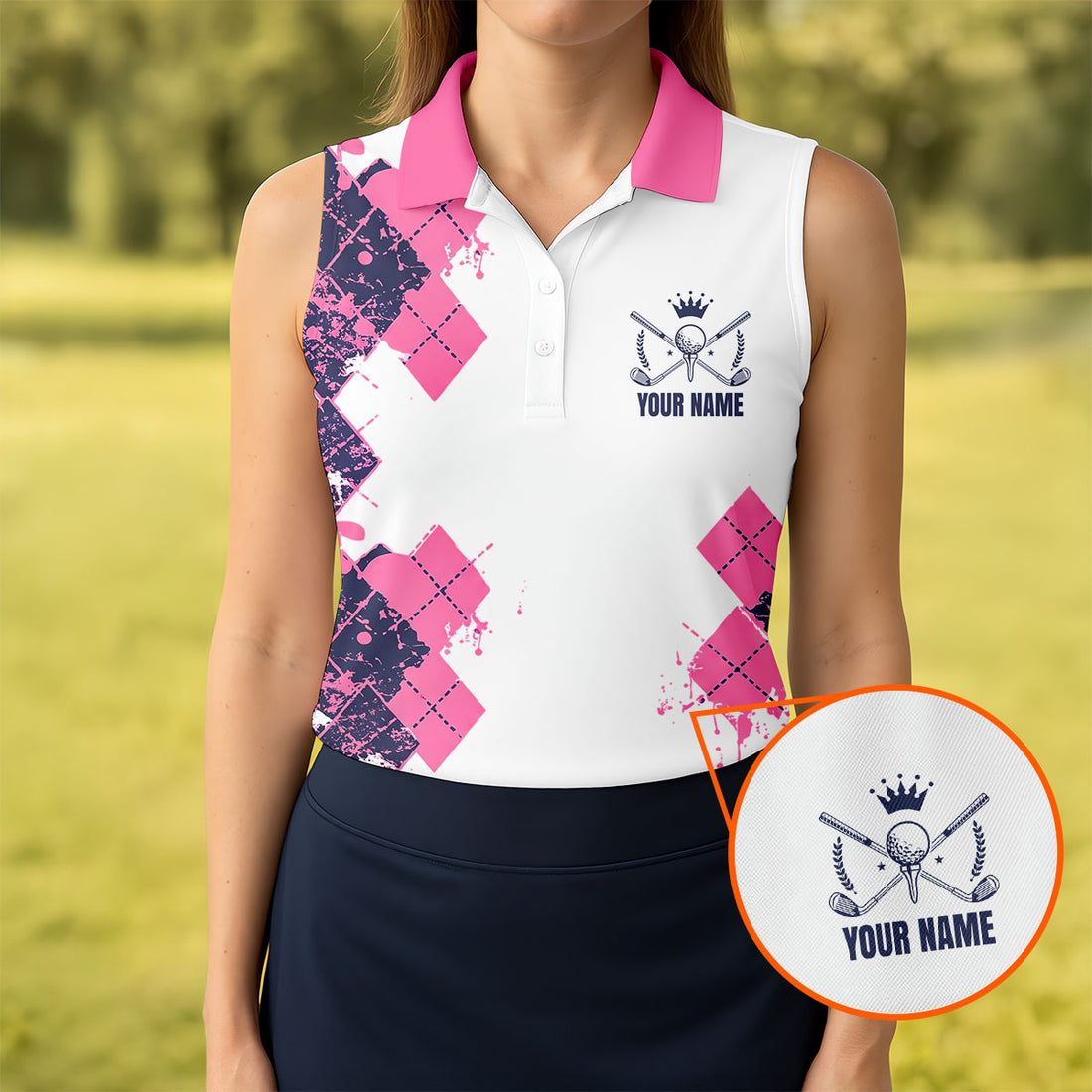 Custom We're Here For The Foursome Golf Polo Shirt, Women's Golf Polo, Golf Shirts For Women