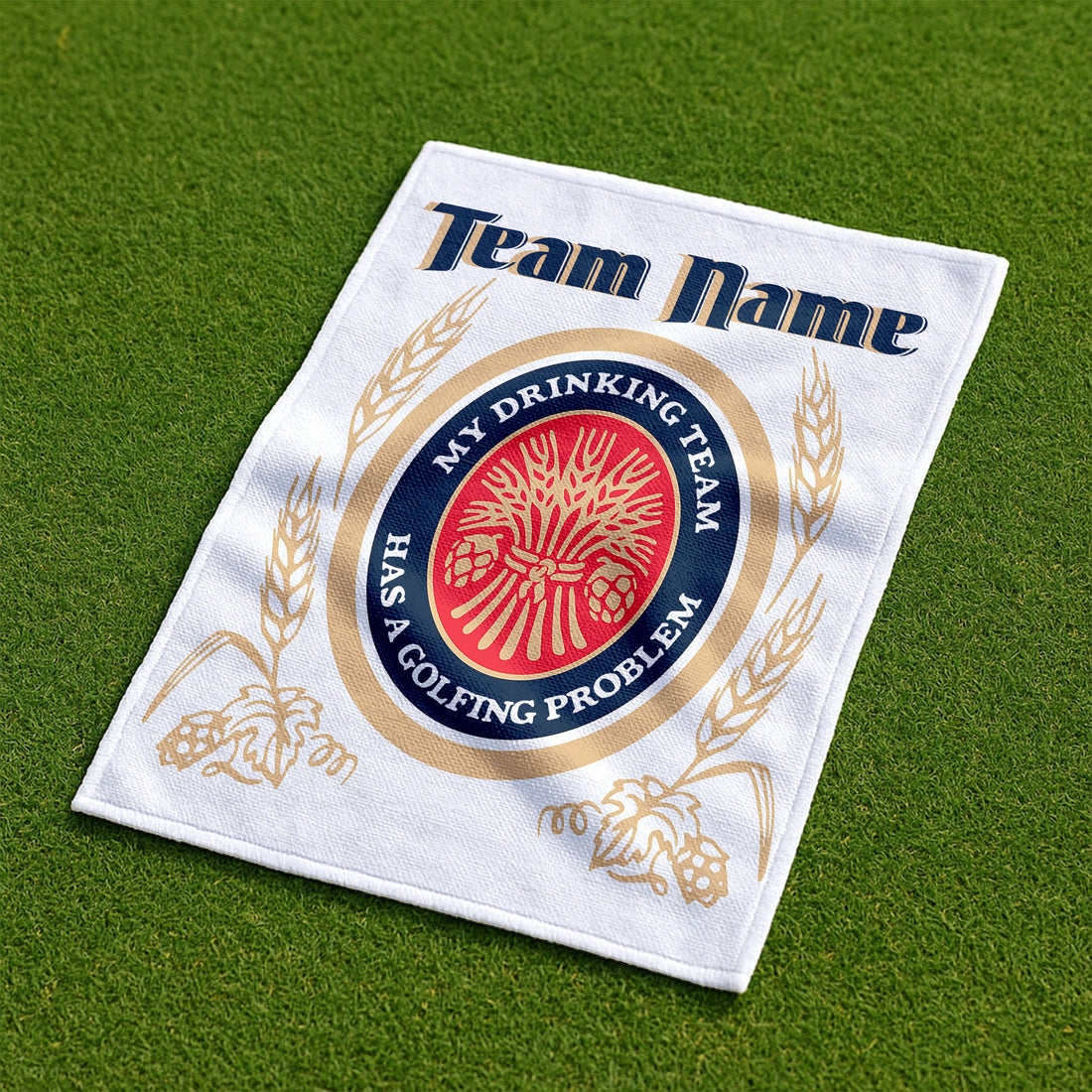 My Drinking Team Has A Golfing Problem Towel, Funny Golf Towel, Dad Golf Gift, Christmas Golf Gift