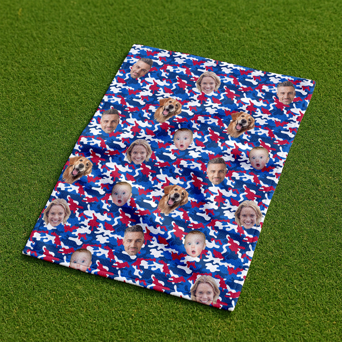 Custom Face Towel, US Patriotic Golf Towel, 4th Of July Star, Cool Golf Towel, Gift For Golfers
