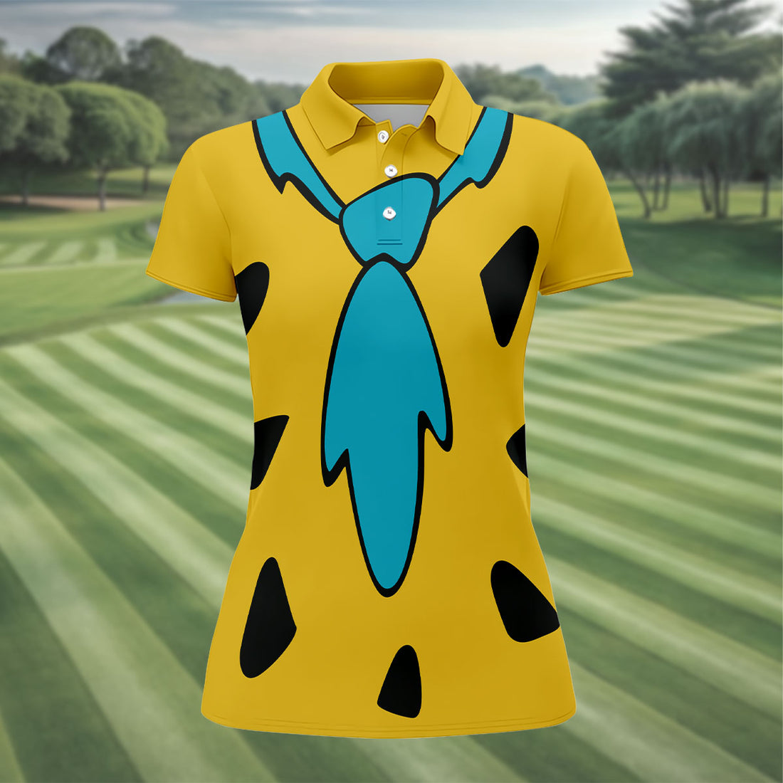 Yellow Stone Age Costume Hawaiian Golf Shirt, Women’s Golf Polo, Golf Shirts For Women