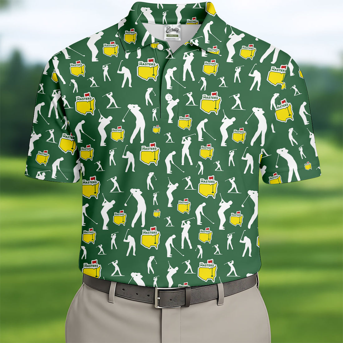Golf Tournament Golfer Pose Performance Golf Shirt, Golf Tops For Men, Golf Shirts For Men