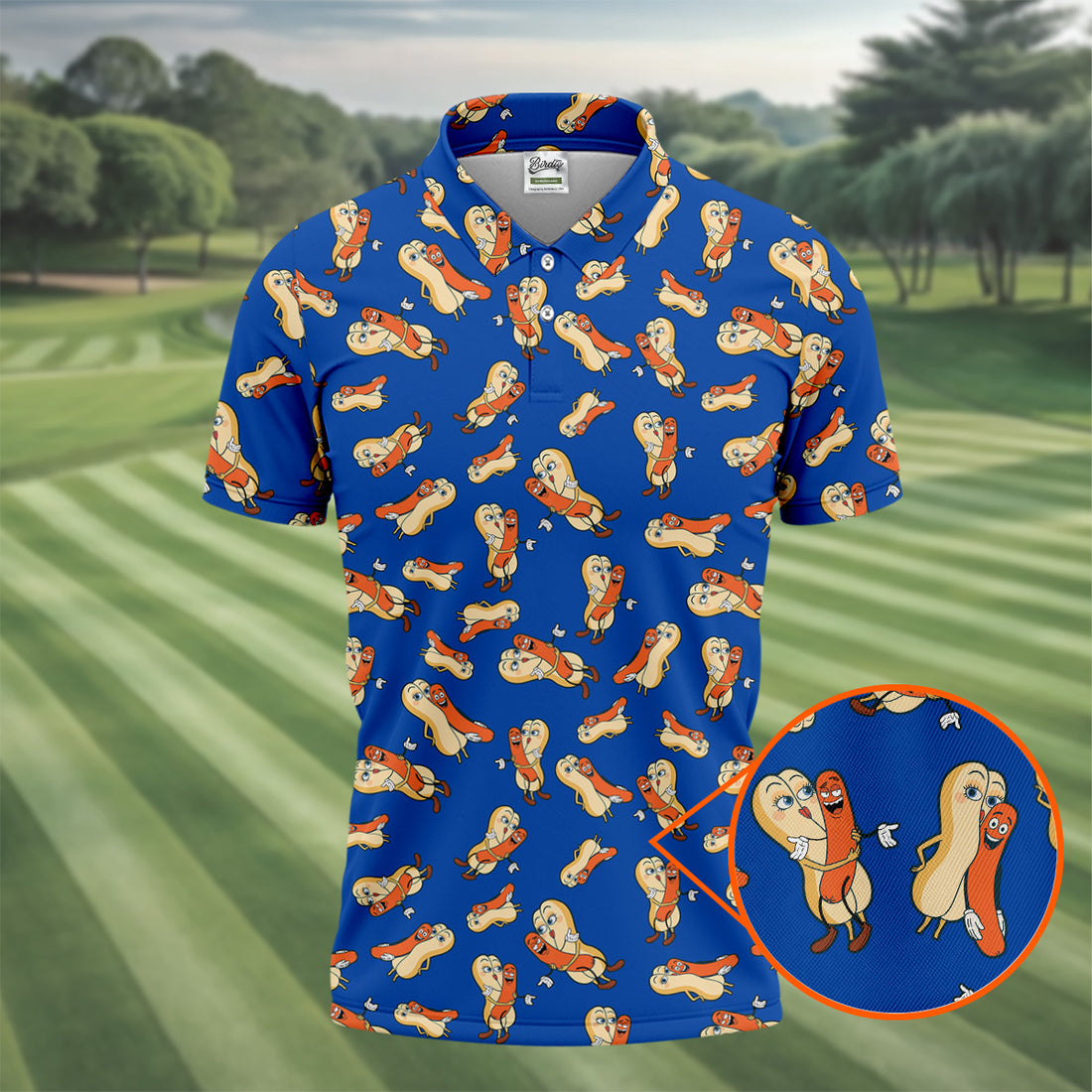 Sausage And Bun Naughty Couple Fun Golf Shirt, Polo Shirts For Men, Valentine Couple Gift, Golf Gift For Men