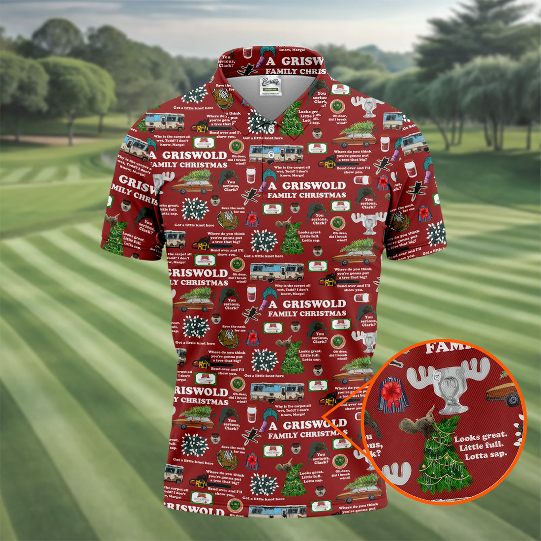 A Griswold Family Christmas Men's Golf Polo Shirts, Christmas Golf Shirt, Polo Shirts For Men