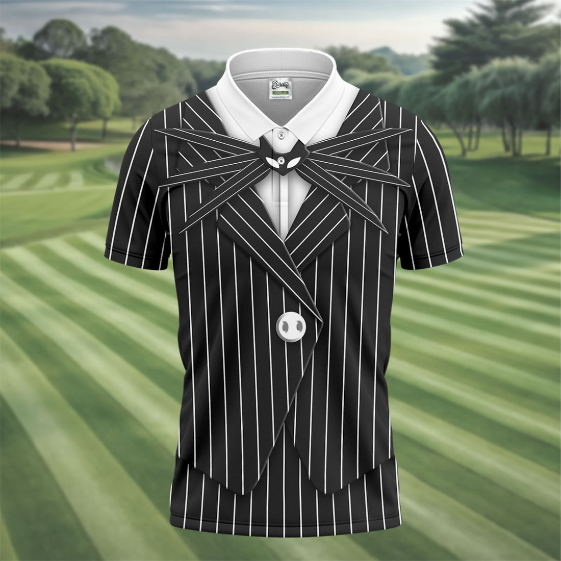 The Nightmare Man Golf Tops For Men,  Fun Men's Golf Polos, Horror Cosplay Halloween Golf Shirt