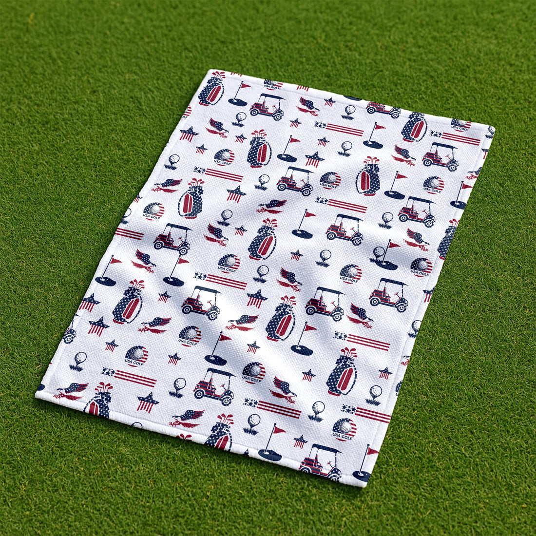 Patriotic Golf Towel, Gifts For Golf Lovers, Christmas Golf Gift, Golf Accessories