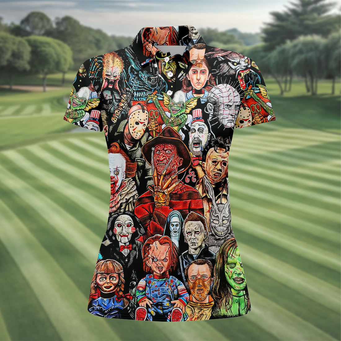 Halloween Golf Shirts Women Golf Top, Gifts For Golf Lovers, Golf Gifts For Women, Ladies Golf Shirts