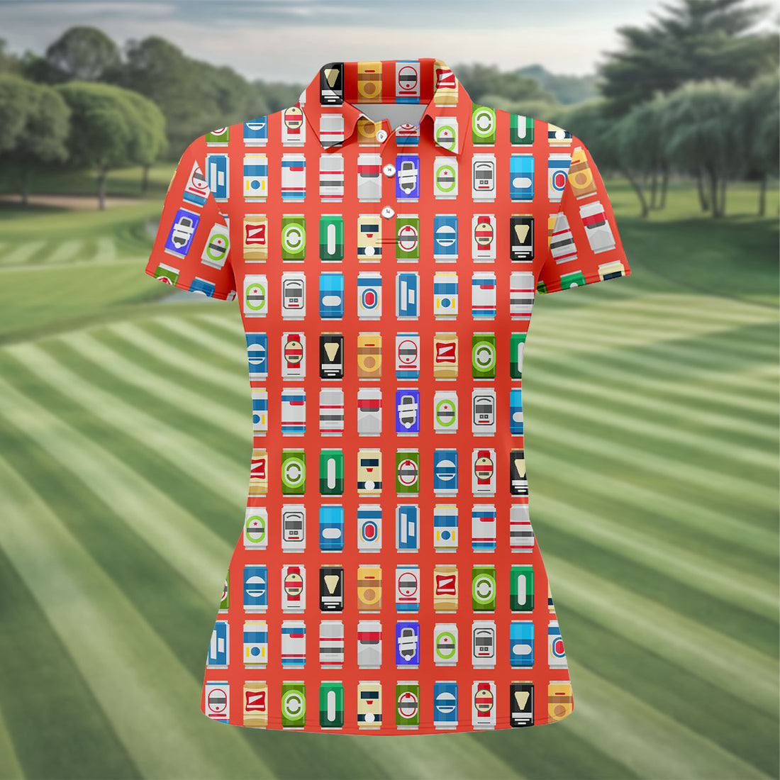 Famous Beer Can Golf Shirt, Golf And Beer Women Golf Shirts, Ladies Golf Shirt, Women Sleeveless Polo Shirt