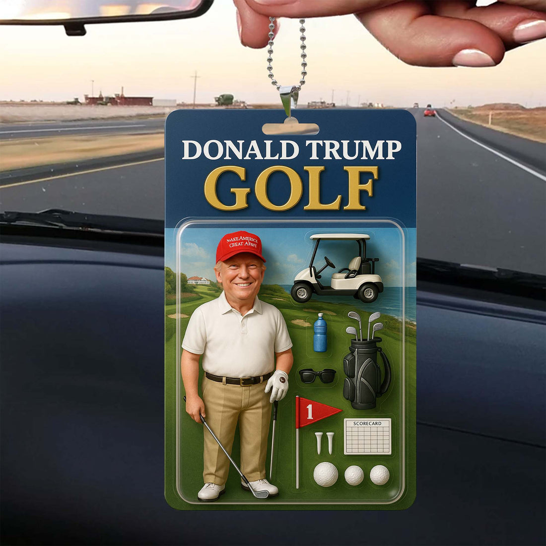 President Donald Trump Acrylic Plaque, Golf Gift Ideas, Christmas Golf Gift