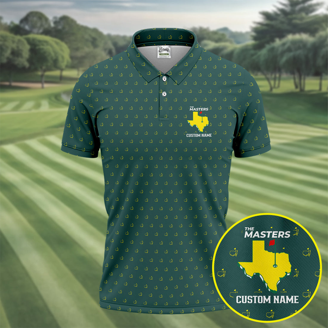 Golf Tournament Augusta Custom Funny Men Golf Polo Shirt, Men Golf Gift