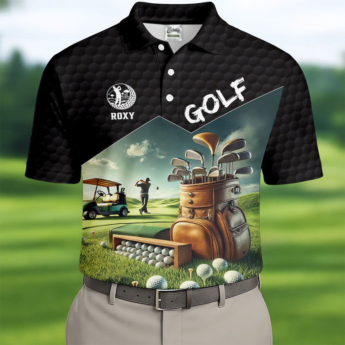 Swing Swear Look For Ball Repeat Funny Golf Shirt, Custom Golf Shirts, Golf Shirts For Men