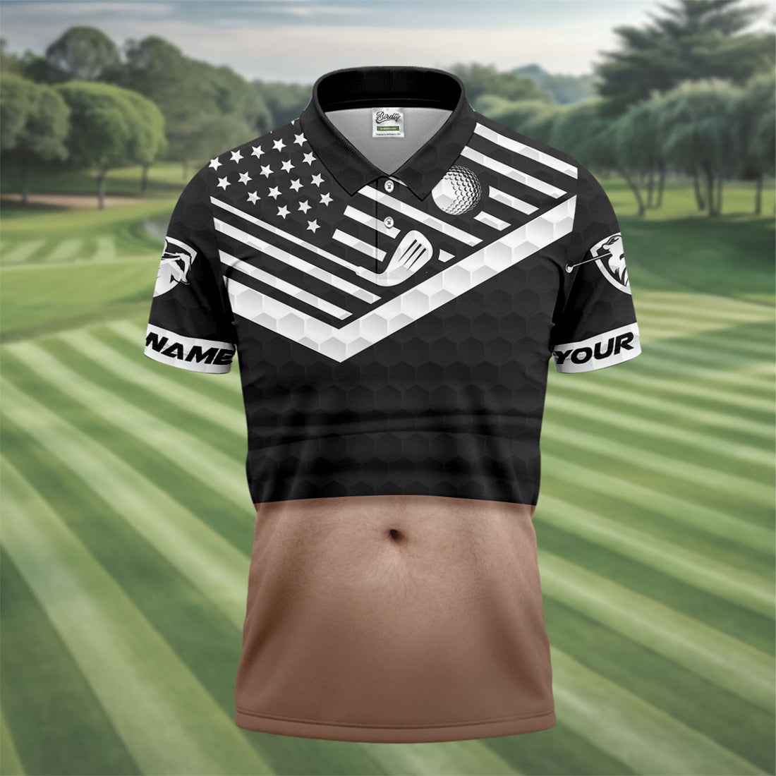 Personalized Light Skin Beer Belly Golf Polo Shirt, Mens Golf Shirts, Printed Golf Shirts