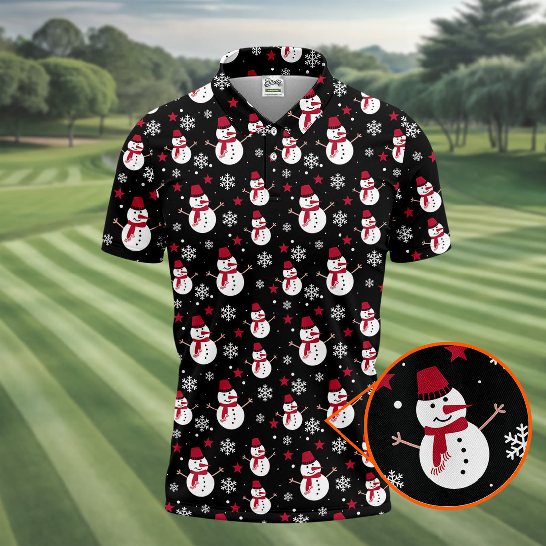 Ugly Santa Claus Golf Shirts, Gifts For Golf Lovers, Polo Shirts For Men, Golfing Apparel