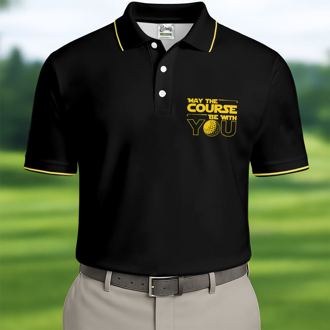 May The Course Be With You Movie Inspired Funny Golf Shirts, Father's Day Golf Shirt, Golf Gift For Dad