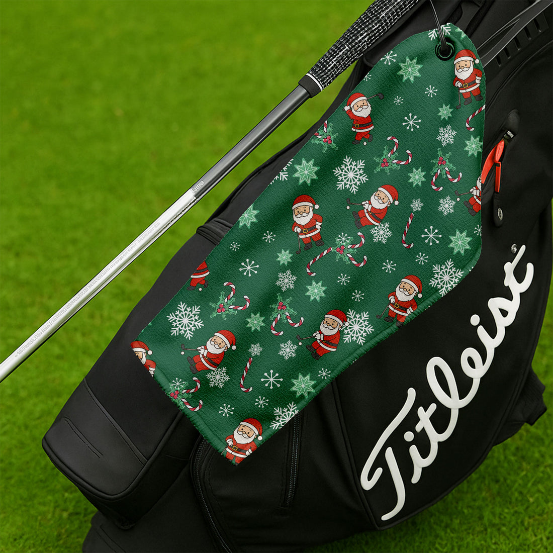 Hood Crew Merry Christmas Funny Print Golf Towels, Christmas Golf Gift, Gifts For Golf Lovers