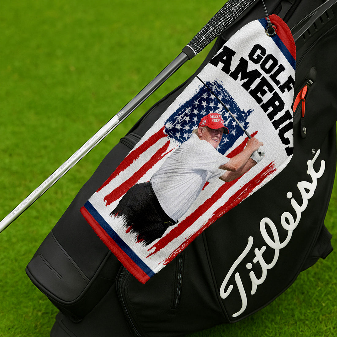 Golf Of America Golf Towel, Trump Golfing Funny Towel, Dad Golf Gift, Gifts For The Golfing Dad