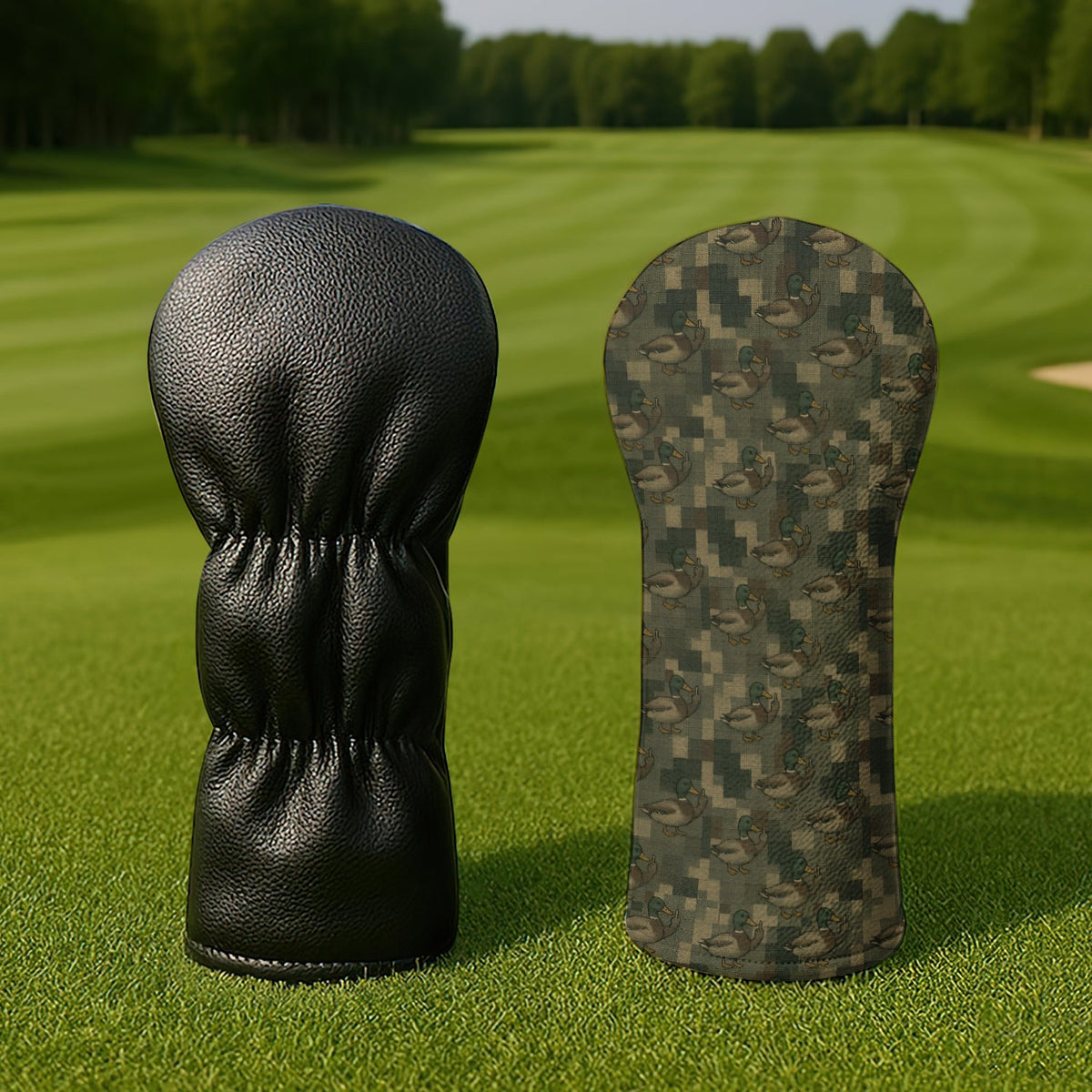 Mallard Duck Green Camo Golf Head Cover For Men - View 2