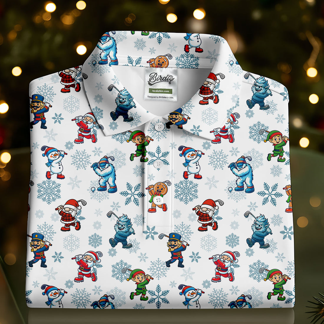 Christmas Golf Shirt BirdieTee Christmas Golf Shirt BirdieTee