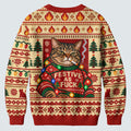 Red Festive As F*ck Cat Ugly Christmas Sweater, Ugly Sweater Party, Golf Lover Gifts