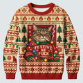 Red Festive As F*ck Cat Ugly Christmas Sweater, Ugly Sweater Party, Golf Lover Gifts