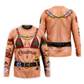 Xmas Tree Bikini Lights Christmas Golf Shirt, Mens Golf Clothing, Mens Golf Shirts