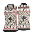 Black Sheep Fair Isle Christmas Golf Shirt, Ladies Golf Apparel, Golf Gifts For Women